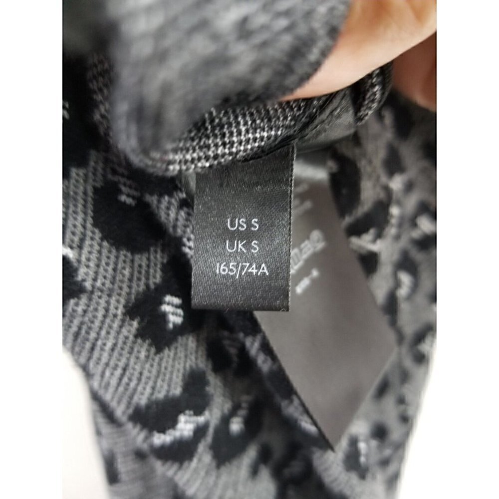 Anthropologie Maeve Mollie Kick Flare Pants Cheetah Gray Black Size Small - Picture 5 of 7